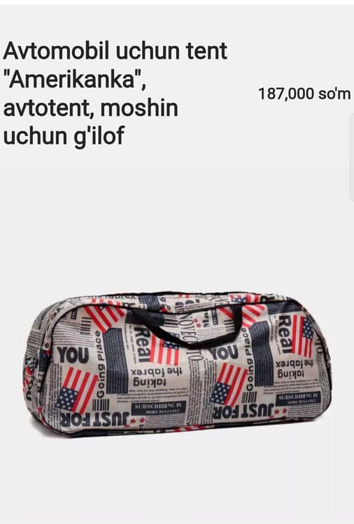 Avtomobil uchun himoya tenti "Amerikanka" - Quyosh va yomg'ir himoyasi — 7