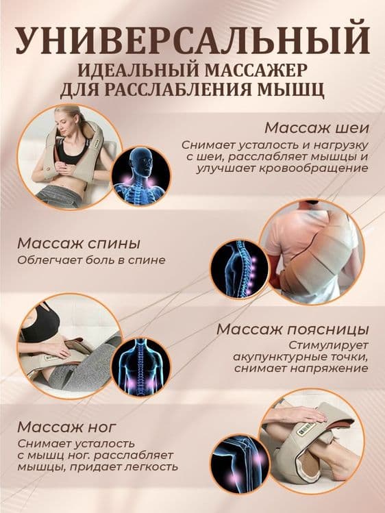 Массажёр электрический для шея,тела в спину — 4