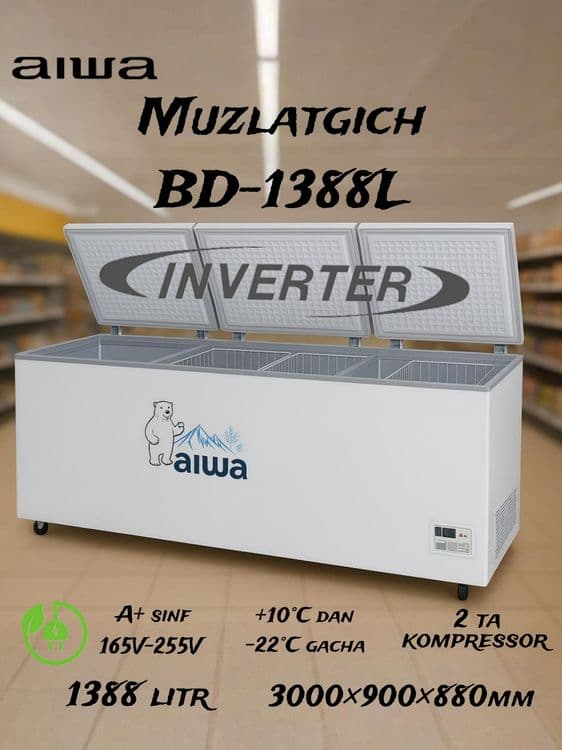 Морозильник сундук от бренда Aiwa японский качество — 13