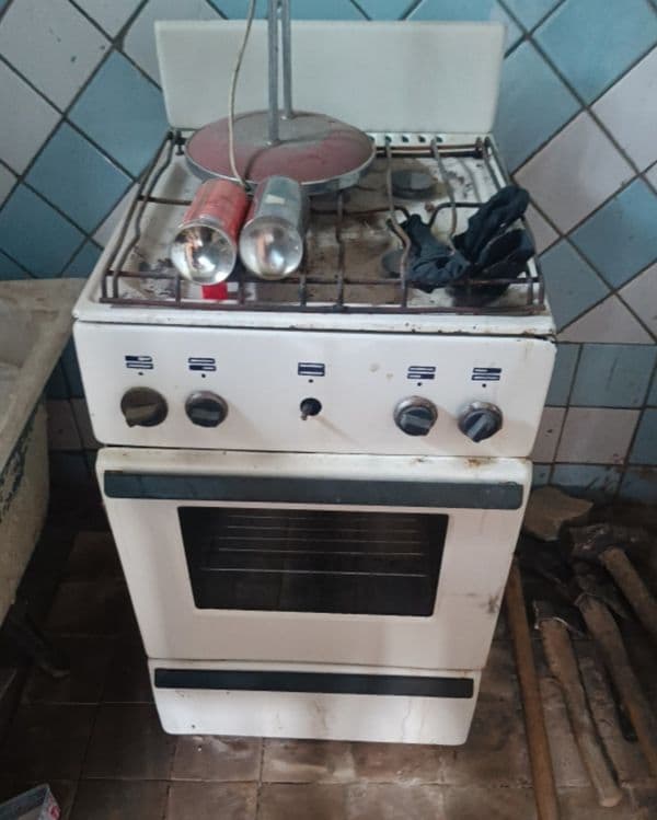 Газплита в рабочем состоянии