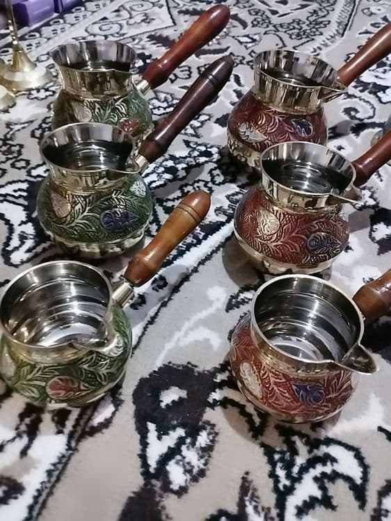 Индия Новые латунь Кофеварки новые метал латунь — 2