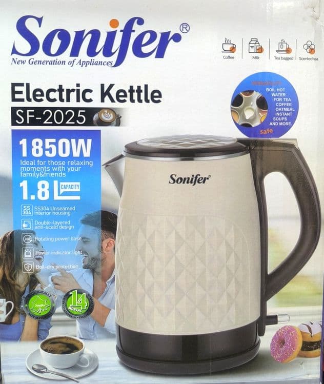 Супер скидка !!! Абсолютно новый электрический чайник Sonifer, chaynik — 1