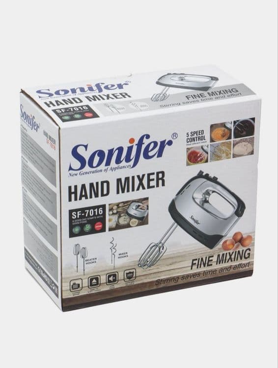 Ручной миксер mikser qo'l mikseri miksir SONIFER sf-7016 elektr miksr — 1