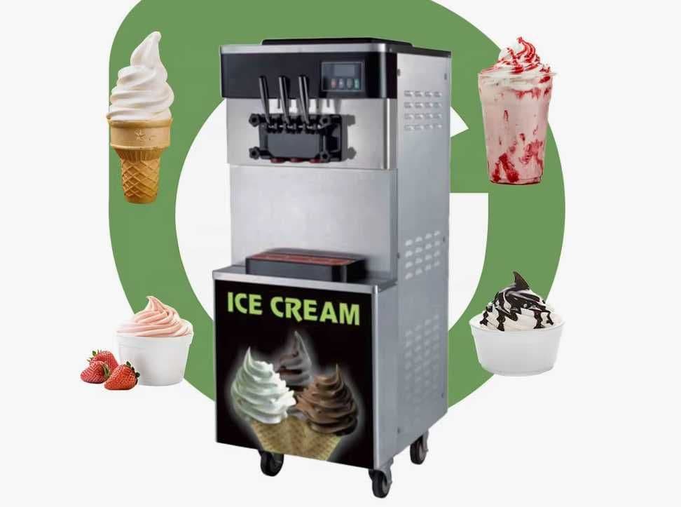 Музкаймок Аппарати Frizer Soft Ice Cream 3 Краник Кафе Бизнес Ускуна — 1