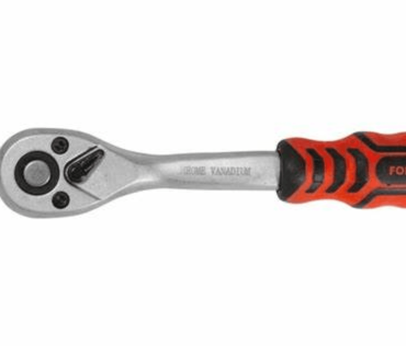 Ключ трещеточный реверсивный с прорезиненной ручкой 1/2''(L-250мм, 72зуб) FK-80724 // FORCEKRAFT — 1