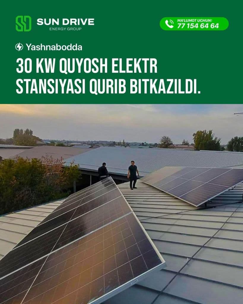 Quyosh panellarini o'rnatish xizmati — 1