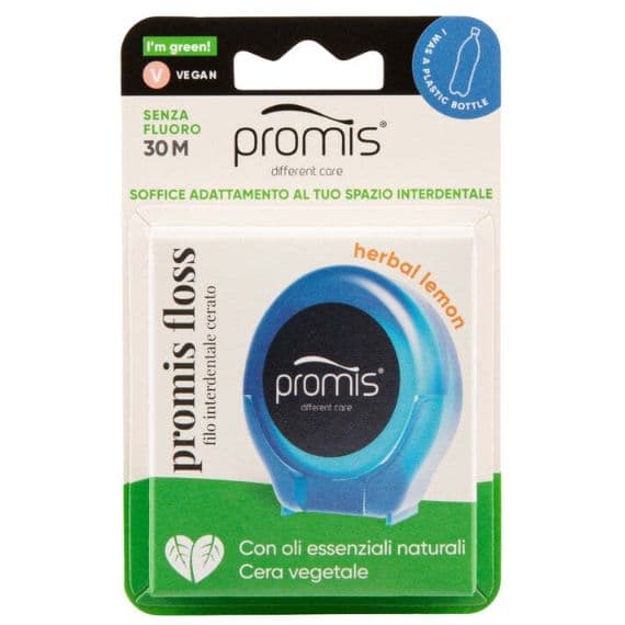 Зубная нить Promis, Синий - 30 метров — 1