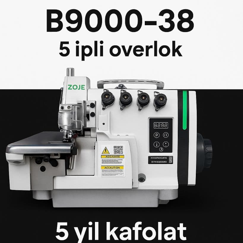 B9000-38 Zoje 5 ipli overlok