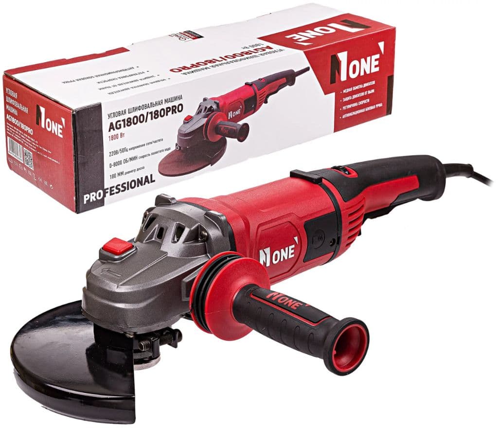 USM Number ONE AG1800 / 180-PRO, 180 mm, 1800 Vt, tezlikni sozlash — 1