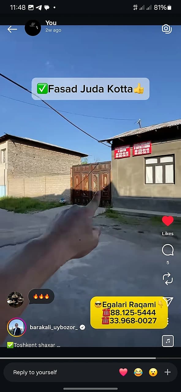 Hovli sotiladi 12 sotix — 1