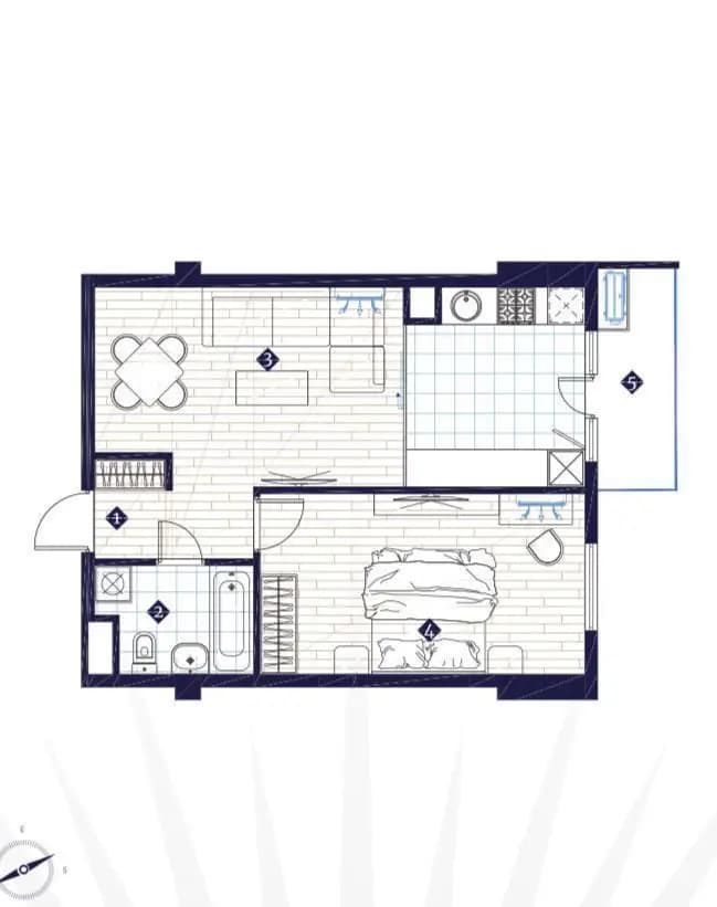 Продаются 2 квартиры в ЖК Imperial Club City  Ориентир: Ц-2, Алайский рынок, — 1