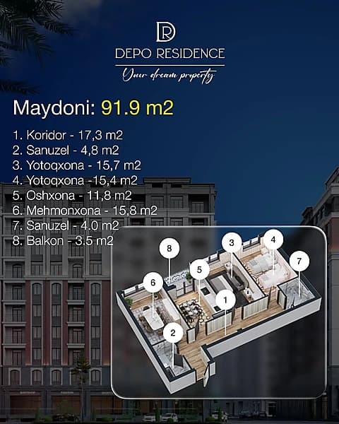 Depo residense siz izlayotgan sokin va shinam uylar — 1