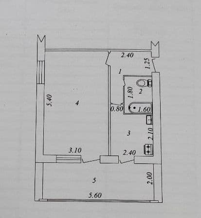 Ипотека. 1-Комн. 43м². Улучшенка. Буз-2. Эко Базар. Чимган. — 4