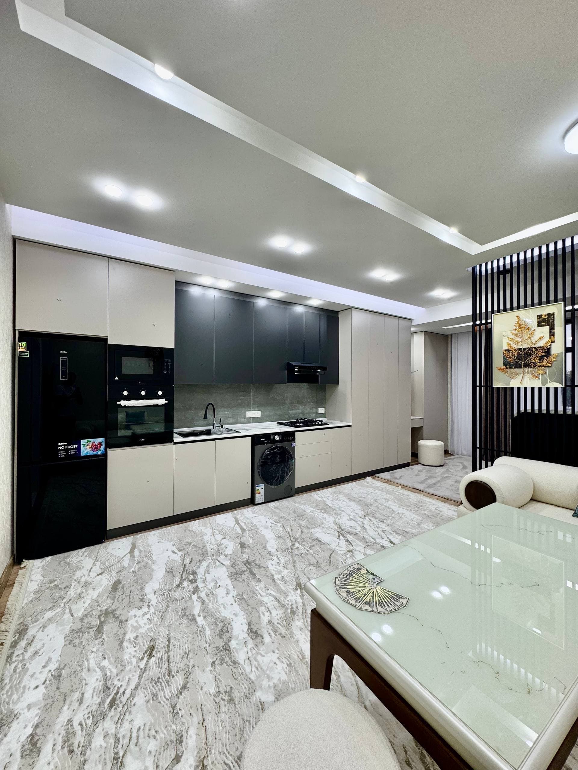 3-қаватда жойлашган 📐 Майдони: 50 м² студия 8 қаватли элитный дом🏢 Ор:р Бухоро шахар, Чевар📍 — 1
