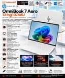 HP OmniBook 7 Aero — 13.3" WQXGA IPS, Ryzen AI 7 , 32GB RAM, 512GB SSD