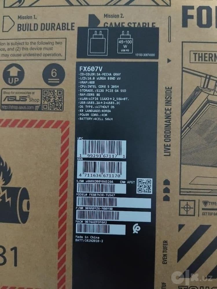 ASUS TUF Gaming F16 FX607VJR. — 6