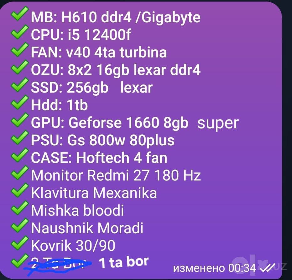 14 ta kompyuter sotiladi — 5