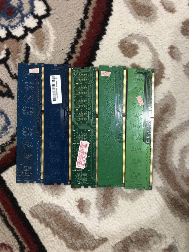 ddr3 hammasi 2 tasi 4gbdan 1600mhz 3 tasi 1333mhz 2+2+1gb — 2