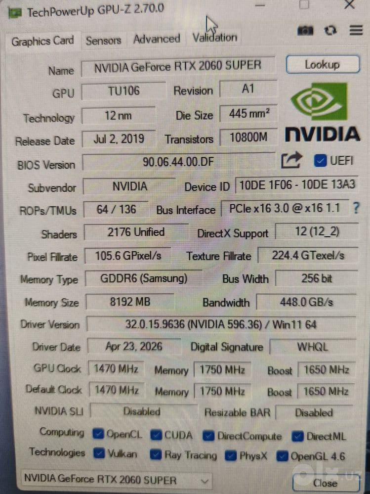 Rtx2060 super/Core i5 12400f/h610/256gb ssd/8gb ddr4 3200Mhz/blok 750w — 4
