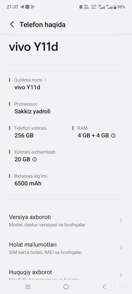 Vivo sotiladi yangi 200$ — 1