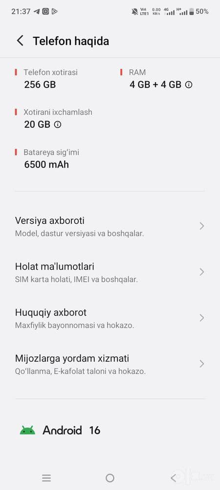 Vivo sotiladi yangi 200$ — 2