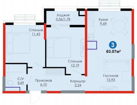 3к квартира | Мирабадский район - лучшая цена | ПВ 20 000 у.е. — 5