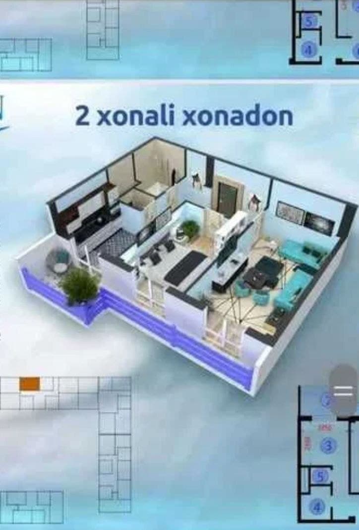 Yunusobod 16, 2 xona korobka — 2