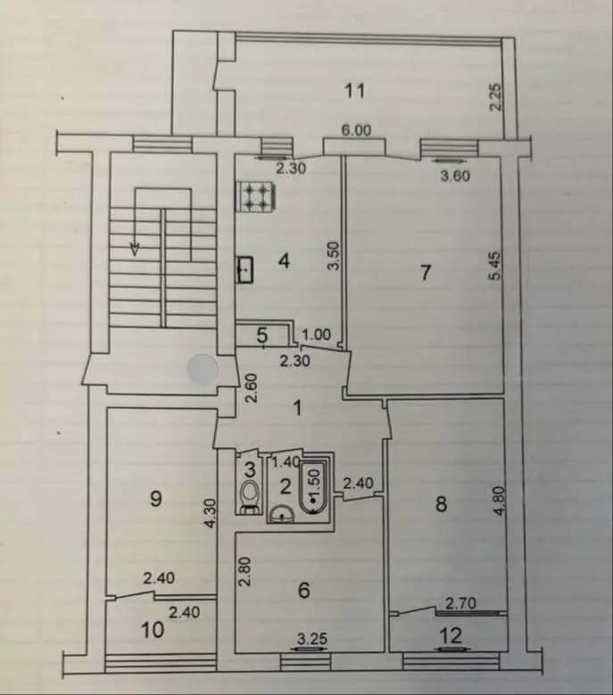 Продаётся 4!комнатная квартира Ц-2 Алайский рынок Юнусабадский район — 1