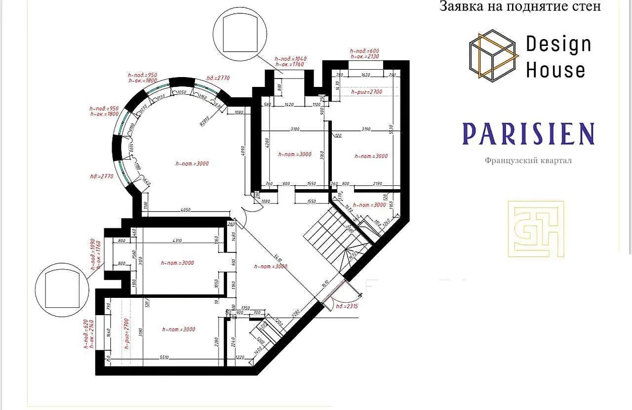 ЖК " PARISIEN " DUPLEKS 9/8-9/9 Ул.Мукумий — 1