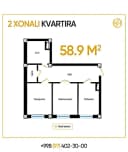 Дуплекс квартира сотилади