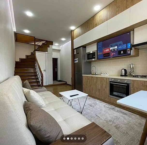 Аренда. Новостройка ЖК " Паркент Плаза" 2-х комнатная. Дублекс. — 1