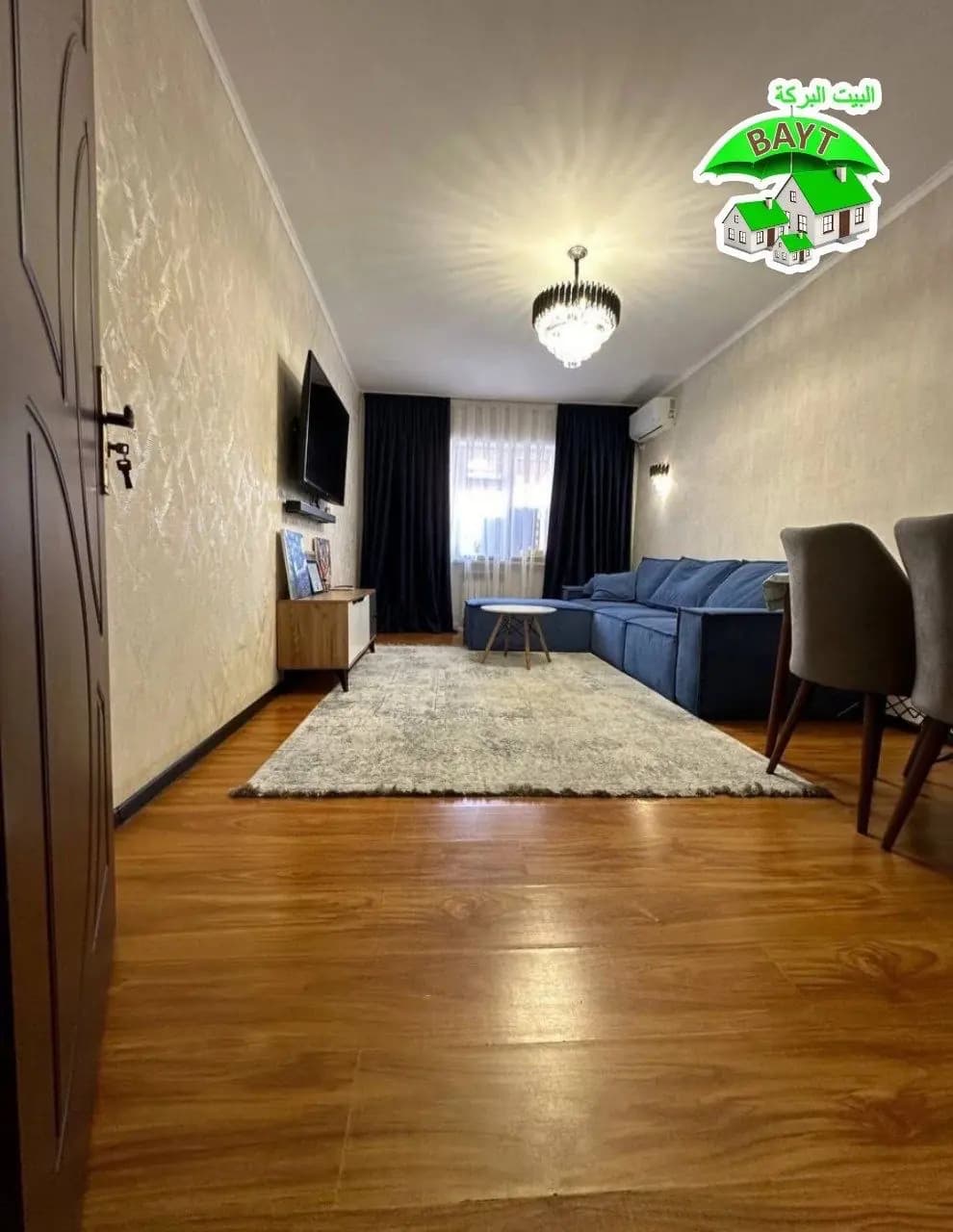 НОВОСТРОЙКА 3/5/7 Евроремонт 74м² Мебель+Техника Сергели 8-Худуд, Продаётся- — 1