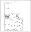 3к квартира, 93 м²