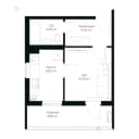 1к квартира, 29 м²