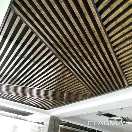 Potolok Armstrong Falga Minvata metallichiskiy kaseta gips Griliato reechniy Led lampa — 1
