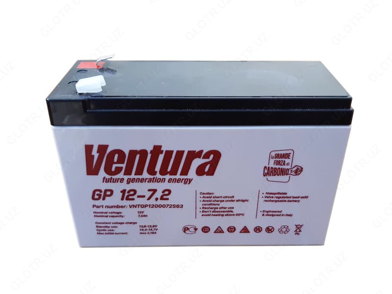 Аккумуляторная батарея Ventura 7,2Ah для ИБП (UPS) по технологии AGM — 1