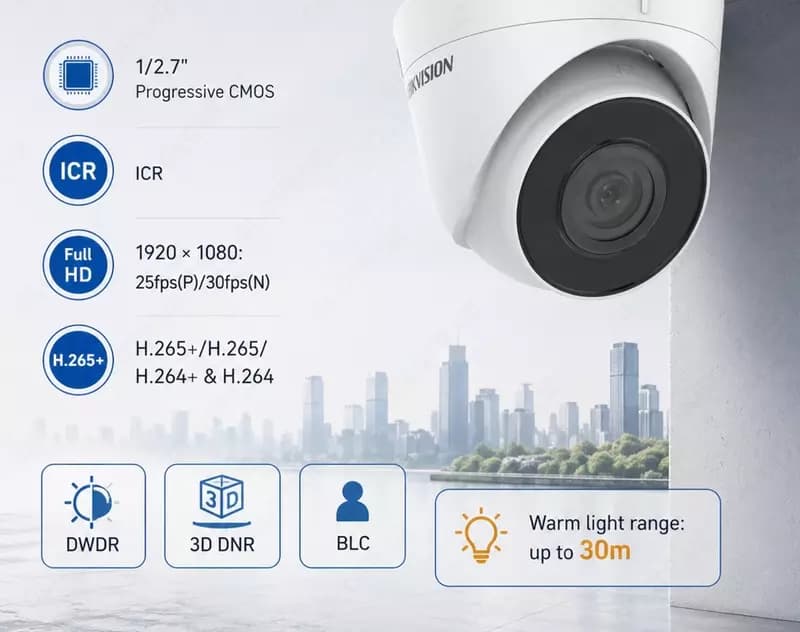 IP камера DS-2CD1327G0-L(2.8mm)(C)(O-STD) — 1