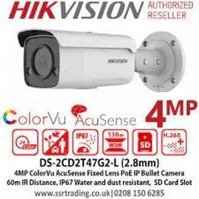 Камера Hikvision DS-2CD2T47G2-L - Color Vu — 1