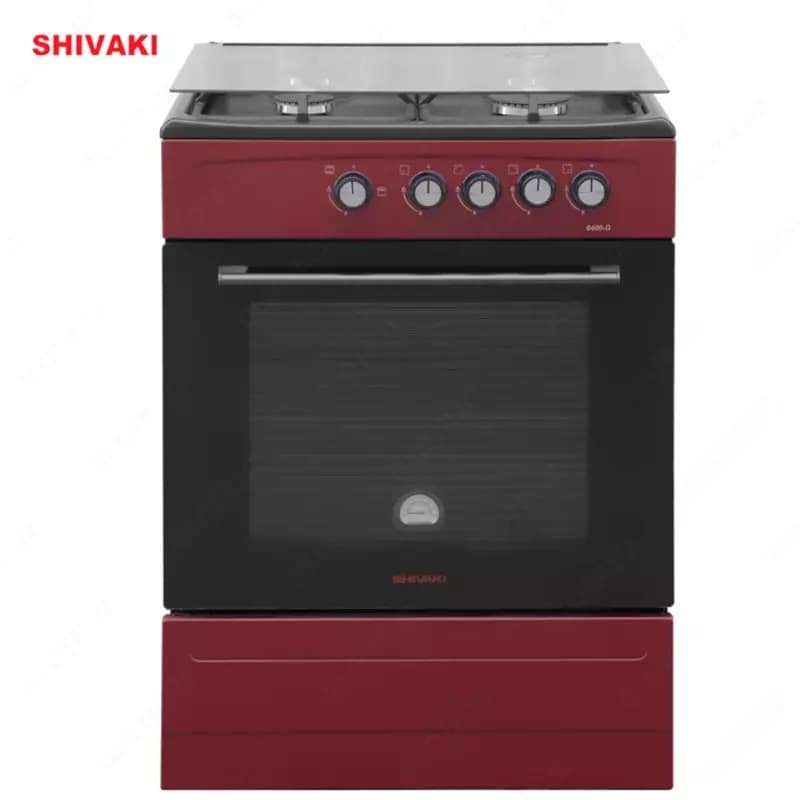 Газовая плита Shivaki 6400-G Бордовый — 1