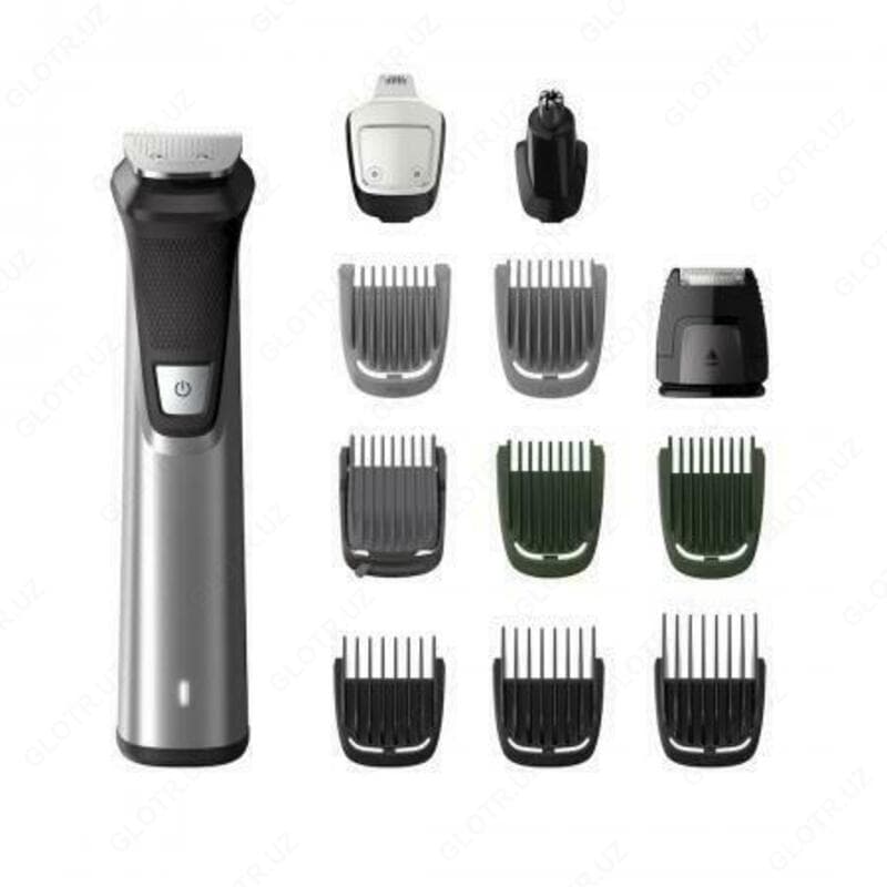 Многофункциональный триммер Philips MG7735 12 в 1 для стрижки волос на голове, лице и теле — 1