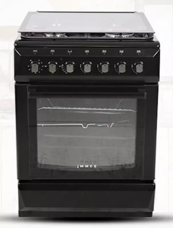 Газовая плита ”Immer Q02B” (Матово/Черная) 60 см — 1
