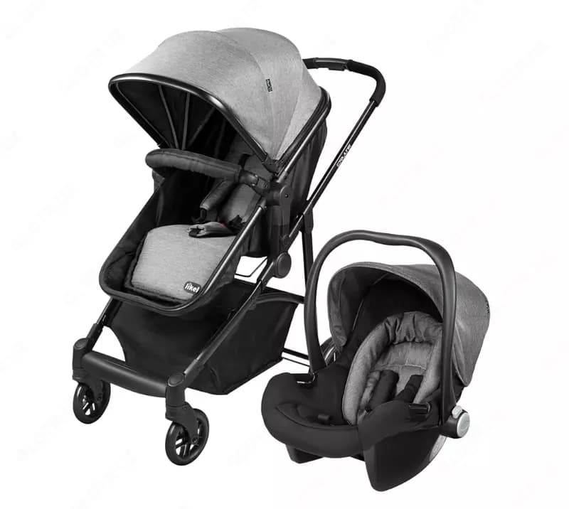 Детская коляска Jikel Baby Cruise Travel System с автолюлькой переноской 2в1 (от 0 до 3 лет) — 1