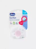 Соска-пустышка PHYSIOCOMFORT PINK/WHITE 0-6m SIL 1PC, арт.CH74911-11