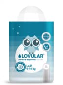 Ночные трусики-подгузники LOVULAR HOT WIND, 9-14кг, размер L