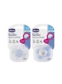 Соска-пустышка PHYSIOCOMFORT BLUE/WHITE 0-6m SIL 1PC, арт.CH74911-21