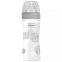 Бутылочка для кормления Well-Being GLASS Feeding Bottle 240ml SLOWFLOW 0м+ SIL, BLUE, арт.CH28721-21