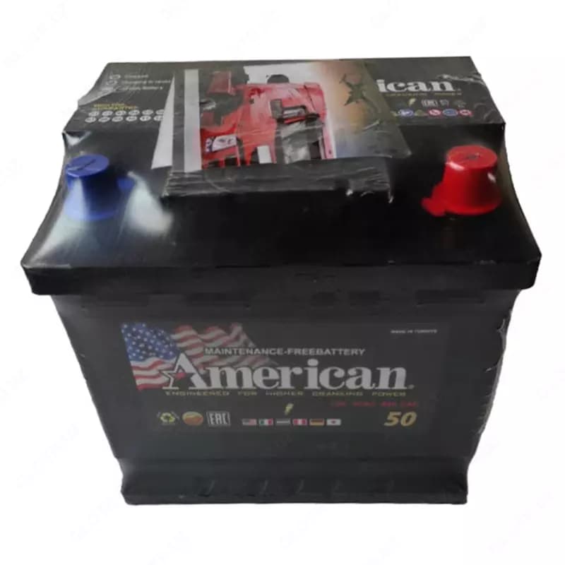 Аккумулятор для авто AMERICAN 12v50 (Турция) — 1