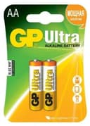 Батарейка GP ULTRA ALKALINE (LR6) AA 2 в целофане