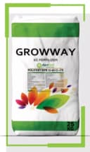 Органо-минеральное удобрение ”Growway” Рolifert Npk 3-11-38+TE (25 кг)