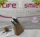 Ножи Life Smile , набор с подставкой 7 предметов